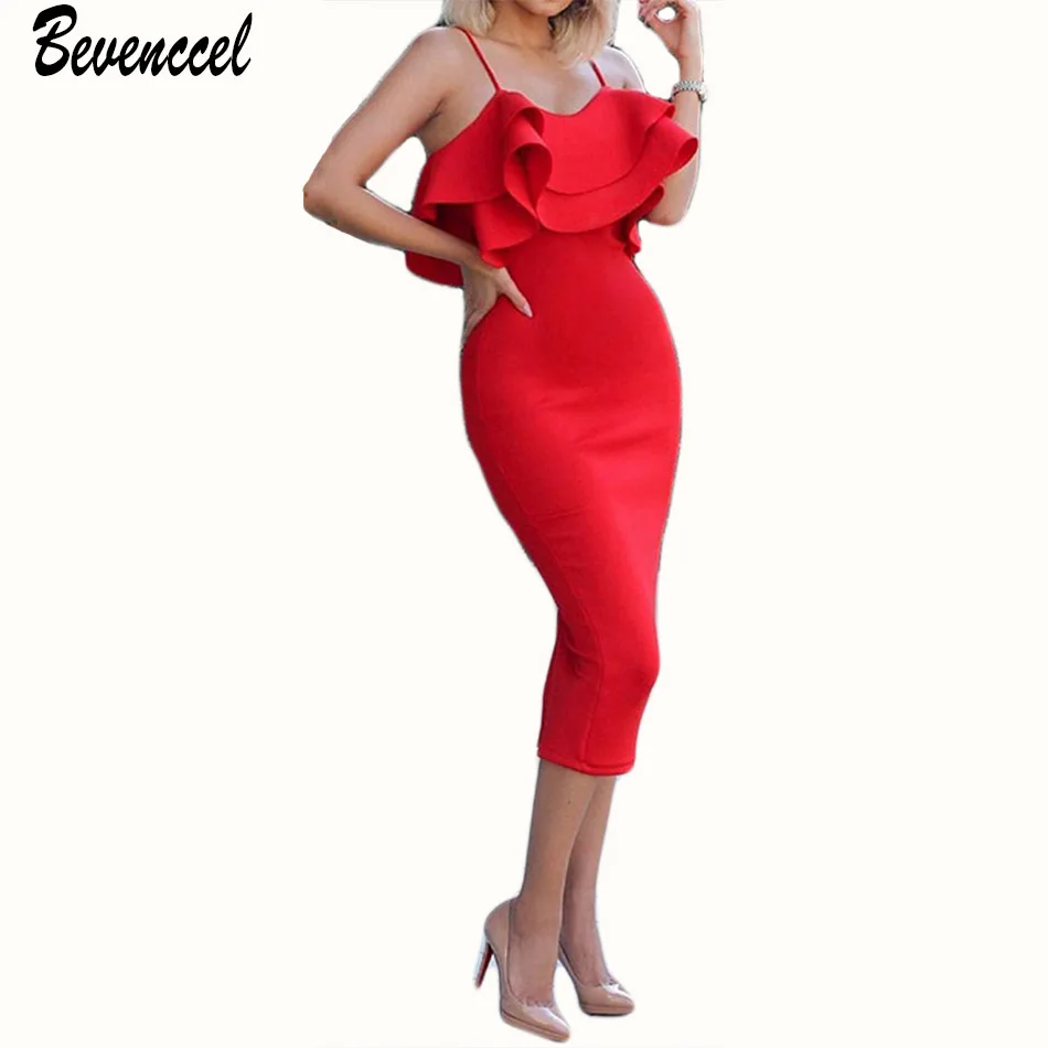 2019 Women Fashion Bandage Dress New Arrival Straps Sleeveless Ruffles Vestidos Sexy Split Cocktail Knee Length Party Dress
2019 Women Fashion Bandage Dress New Arrival Straps Sleeveless Ruffles Vestidos Sexy Split Cocktail Knee Length Party Dress