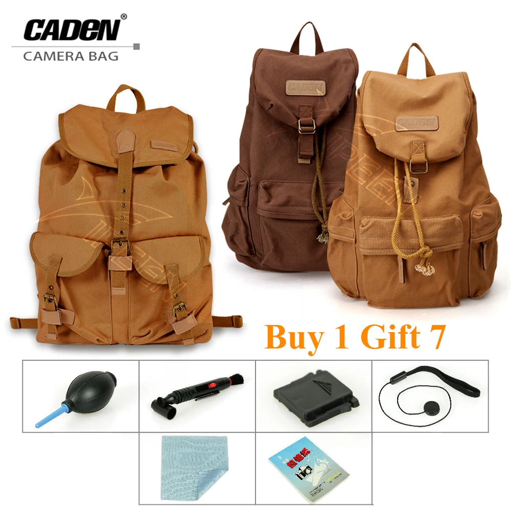 CADeN Camera Bag Khaki Backpacks Canvas Lens Camera Photo Video Bag Waterproof For Canon Nikon Pentex DSLR
CADeN Camera Bag Khaki Backpacks Canvas Lens Camera Photo Video Bag Waterproof For Canon Nikon Pentex DSLR