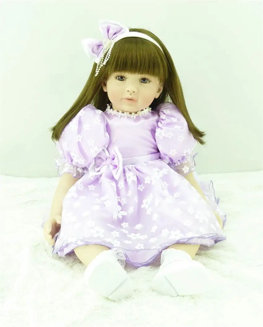 

24" NPK Baby Doll With Giraffe Doll soft Silicone Vinyl Adorable Lifelike Toddler Baby Bonecas Girl Kid bebes Reborn Dolls