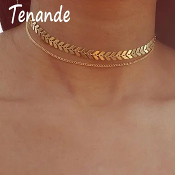 Tenande Simple Style Double Layer Chunky Chain Necklaces Alloy Arrow Choker Necklaces for Women Party Jewelry Gifts Bijuter
Tenande Simple Style Double Layer Chunky Chain Necklaces Alloy Arrow Choker Necklaces for Women Party Jewelry Gifts Bijuter