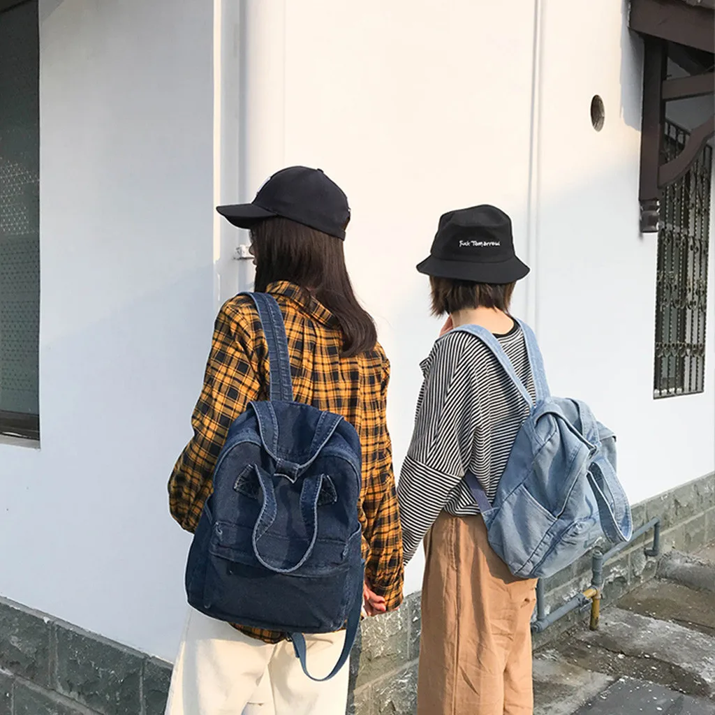 xiniu Ladies Casual Canvas Backpack Women Fashion Denim Solid Color Wild Large Capacity Shoulder Bag Travel Hiking Bagpack 2019
xiniu Ladies Casual Canvas Backpack Women Fashion Denim Solid Color Wild Large Capacity Shoulder Bag Travel Hiking Bagpack 2019