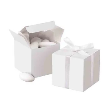 White Square Favor Box Kit Paper Candy Boxes Chocolate Boxes With Ribbon For Party Favor 50pcs
White Square Favor Box Kit Paper Candy Boxes Chocolate Boxes With Ribbon For Party Favor 50pcs