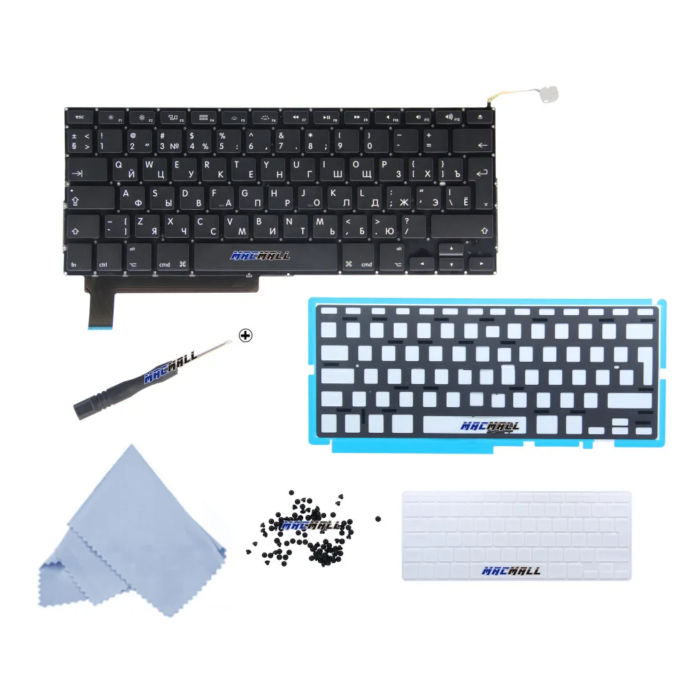 New Russian Ru Keyboard With backlight backlit for Macbook A1286 MB985 MB986 MC371 MC372 year of 2009-2013
New Russian Ru Keyboard With backlight backlit for Macbook A1286 MB985 MB986 MC371 MC372 year of 2009-2013