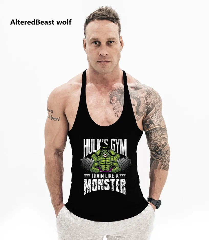Men Tank Tops Hulk gyms print Bodybuilding Tank Tops Sleeveless shirt Fitness stringer workout Undershirt men vest Clothing
Men Tank Tops Hulk gyms print Bodybuilding Tank Tops Sleeveless shirt Fitness stringer workout Undershirt men vest Clothing