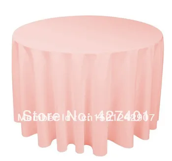 Hot Sale 120" Baby Pink Round Table Cloth Polyester Plain Table Cover For Wedding Events & Party Decoration
Hot Sale 120" Baby Pink Round Table Cloth Polyester Plain Table Cover For Wedding Events & Party Decoration