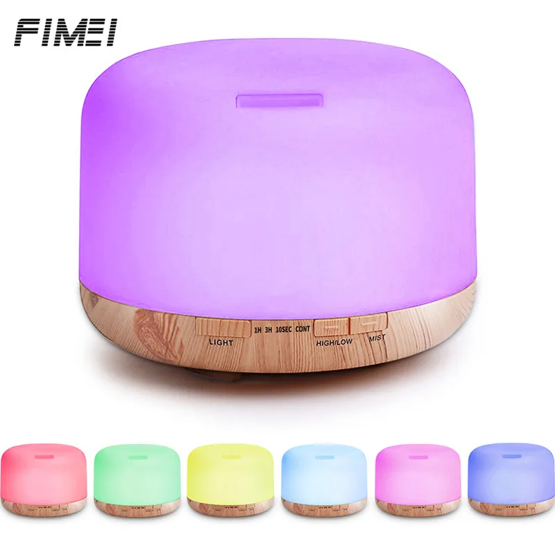 500ML Ultrasonic Humidifier Essential Oil Diffuser Remote Control Automatic Aroma Cool Mist Aromatherapy | Бытовая техника