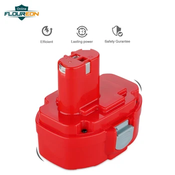 

FLOUREON 14.4V 3.0Ah Ni-MH 193158-3 Rechargeable Power Tool Battery for Makita PA14 JR140D 1420 1422 1433 1434 1435F 192699-A