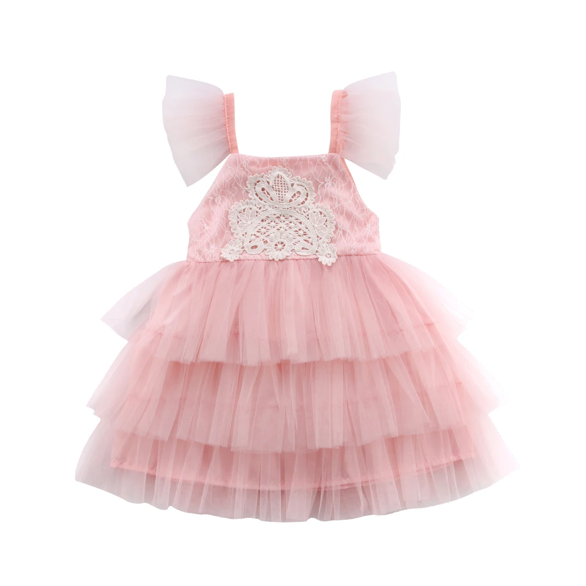 Girls Princess Party Wedding Tiered Ruffles Tulle Gown Dresses Flower Girl Kids Clothing Tutu Dress Lace 1-5T
Girls Princess Party Wedding Tiered Ruffles Tulle Gown Dresses Flower Girl Kids Clothing Tutu Dress Lace 1-5T