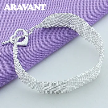 New Fashion Silver 925 Heart Buckle Bracelet For Women Wedding Silver 925 Jewelry
New Fashion Silver 925 Heart Buckle Bracelet For Women Wedding Silver 925 Jewelry