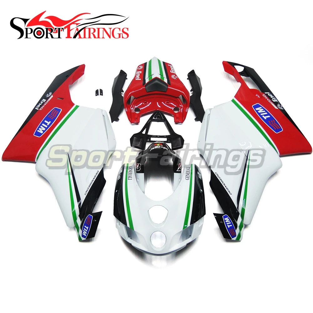 

Red White Fairings For Ducati 749 999 999s Year 05 06 2005 2006 Sportbike ABS Motorcycle Fairing Kit Bodywork Motorbike Panels