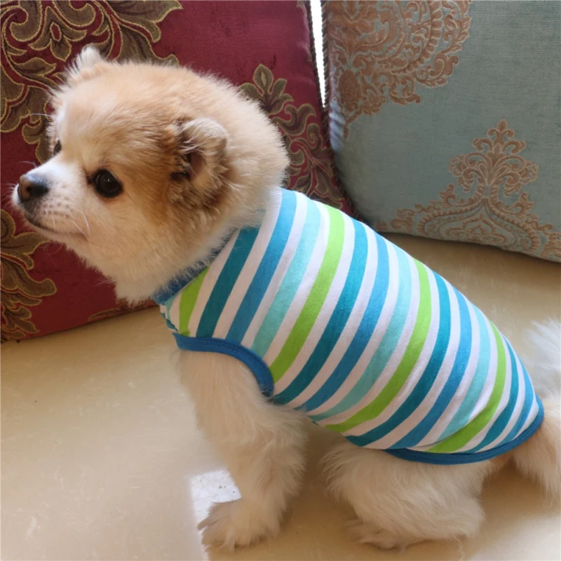 Spring Summer Stripe Cute Pet Dog Clothes Cartoon Dog Cat T-shirt Soft Puppy Dogs Clothing Summer Shirt Casual Vests Small Pets
Spring Summer Stripe Cute Pet Dog Clothes Cartoon Dog Cat T-shirt Soft Puppy Dogs Clothing Summer Shirt Casual Vests Small Pets