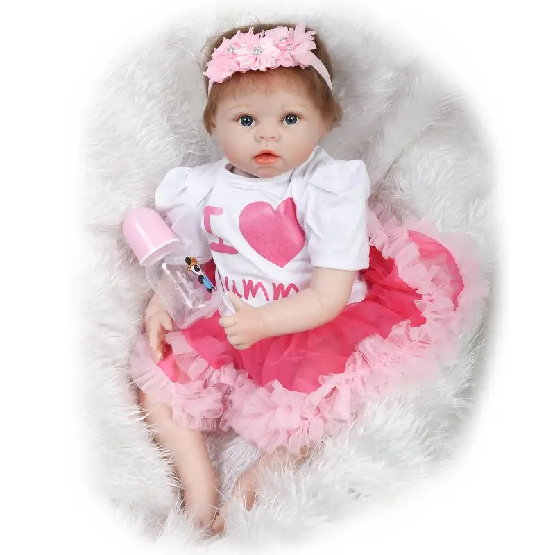 hot sale 55 cm Soft Silicone Reborn Baby Doll baby alive toys girl Gift Kid's Toys free shipping
hot sale 55 cm Soft Silicone Reborn Baby Doll baby alive toys girl Gift Kid's Toys free shipping