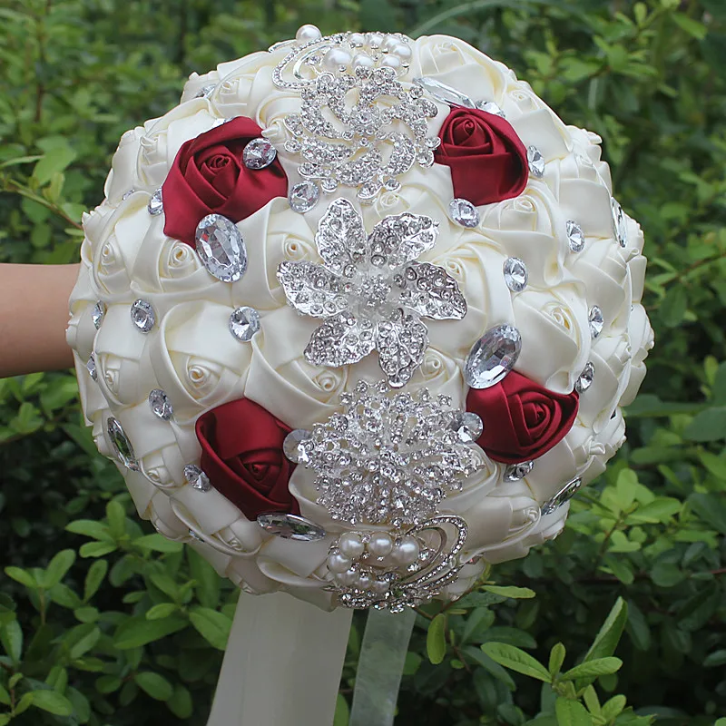 Bride wedding simulation rose jeweled crystal bling Holding flowers Artificial Flowers For Wedding Dancing Party W228-4H
Bride wedding simulation rose jeweled crystal bling Holding flowers Artificial Flowers For Wedding Dancing Party W228-4H