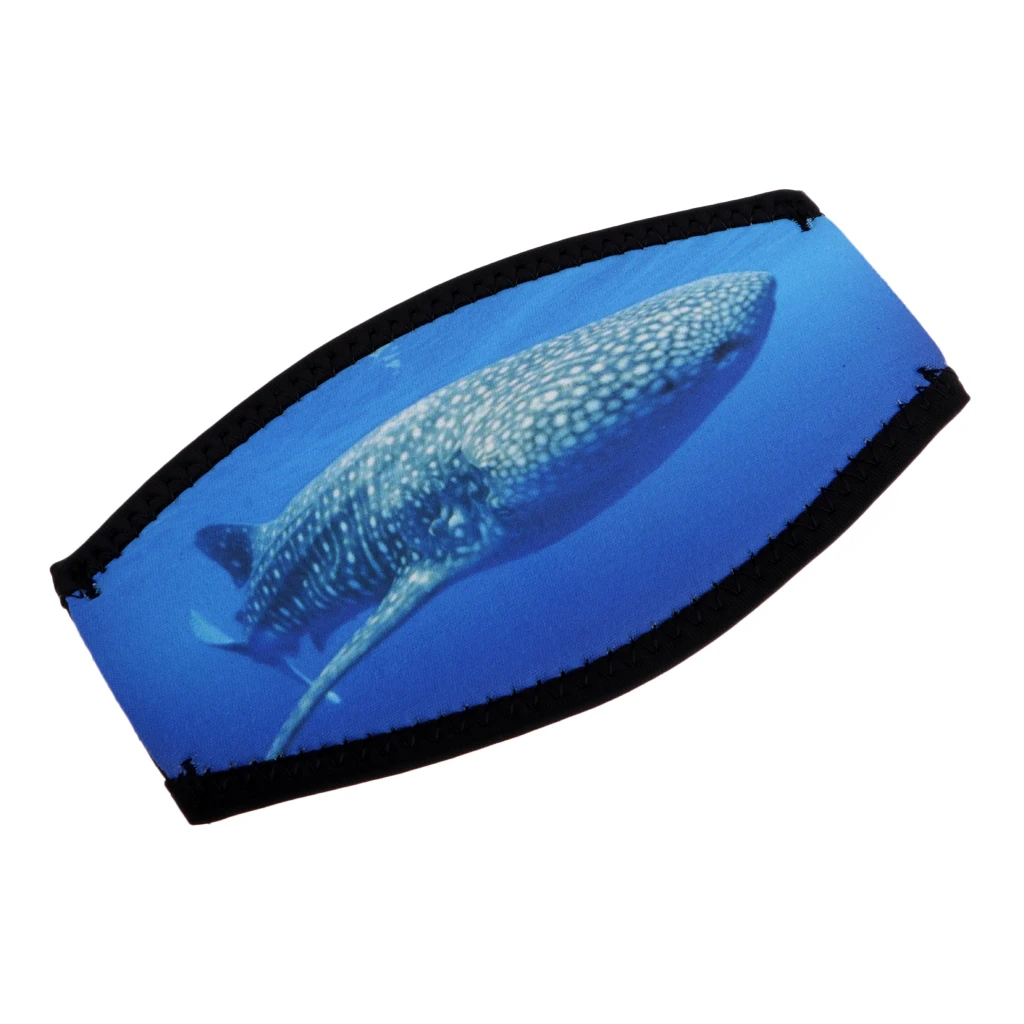Adjustable Scuba Diving Snorkeling Mask Strap Cover Water Sports Replacement for Water Sports Underwater Whale Pattern