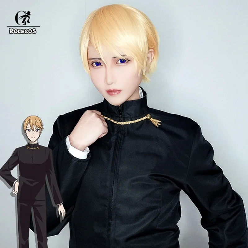 Головной убор для косплея ROLECOS Kaguya sama: Love is War Миюки широган короткие прямые желтые