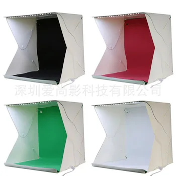 Tabletop Shooting 40cm Button Small Studio Flexible Light Box Shed LED Soft Photo Box +4 Colors of Backgrounds
Tabletop Shooting 40cm Button Small Studio Flexible Light Box Shed LED Soft Photo Box +4 Colors of Backgrounds