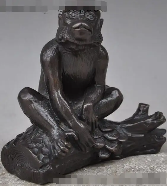S5286 6" lucky chinese fengshui bronze Playful animal zodiac monkey On Tree statue
S5286 6" lucky chinese fengshui bronze Playful animal zodiac monkey On Tree statue