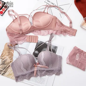 Fashion Sexy Hollow Women Underwear Europe Lace Embroidery Seamless Brassiere Push Up Bra Set Cute Young Girl Lingerie Sets
Fashion Sexy Hollow Women Underwear Europe Lace Embroidery Seamless Brassiere Push Up Bra Set Cute Young Girl Lingerie Sets