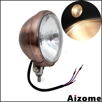 Motorcycle Copper Vintage Headlight 6" Headlight For Harley Cafe Racer Bobber Chopper Custom 10mm Bottom Mount H4 Headlamp
Motorcycle Copper Vintage Headlight 6" Headlight For Harley Cafe Racer Bobber Chopper Custom 10mm Bottom Mount H4 Headlamp
