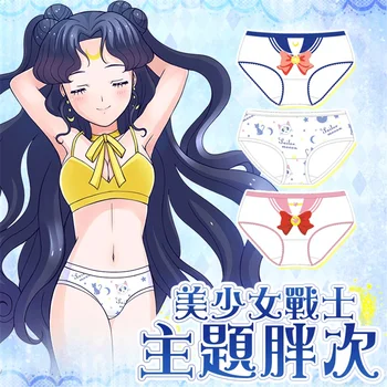Anime Japanese Sailor Moon Panties Chibiusa Tsukino Usagi Luna Print Briefs Kawaii Women's Sweet Lolita Cotton Underwear
Anime Japanese Sailor Moon Panties Chibiusa Tsukino Usagi Luna Print Briefs Kawaii Women's Sweet Lolita Cotton Underwear