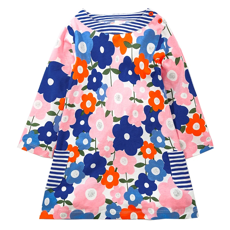 Girl Dress 2017 New Autumn Girl Dress European American Style Blue broken Flower Brand Long Sleeves Baby Girl Dress Kids Clothes
Girl Dress 2017 New Autumn Girl Dress European American Style Blue broken Flower Brand Long Sleeves Baby Girl Dress Kids Clothes