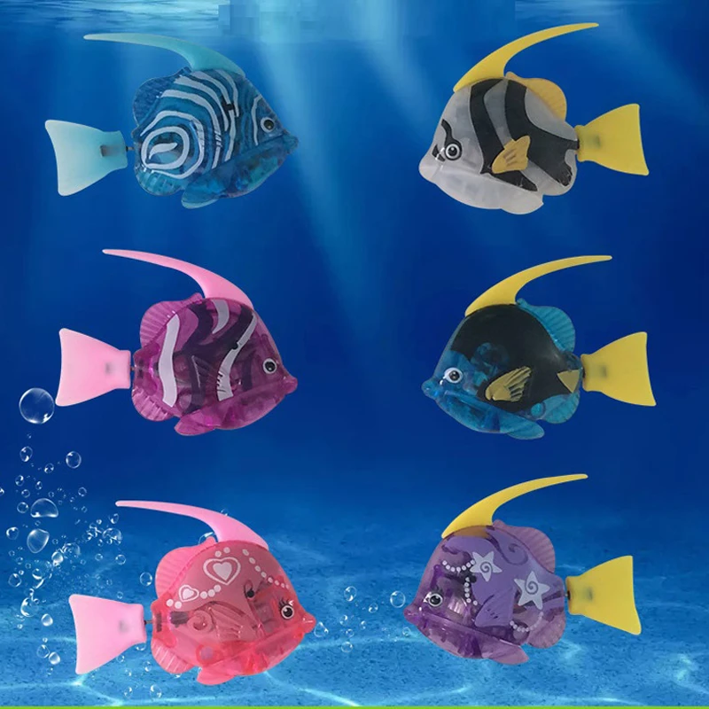 6Pcs/Set Kids Toys Electric Fish Swimming Flashing in Water Deep Sea Lebao Fish Bathroom Pool Toy Christmas Gifts For Children
6Pcs/Set Kids Toys Electric Fish Swimming Flashing in Water Deep Sea Lebao Fish Bathroom Pool Toy Christmas Gifts For Children