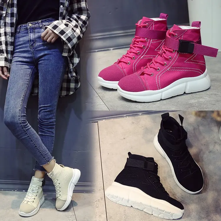2018 new cross-tie women's ankle boots slide on the platform motorcycle ankle boots winter wedge shoes women pink
2018 new cross-tie women's ankle boots slide on the platform motorcycle ankle boots winter wedge shoes women pink