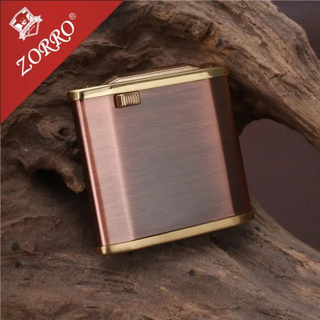 

zorro high grade Brass kerosene lighter personality creative automatic ignition lighter smoking gift