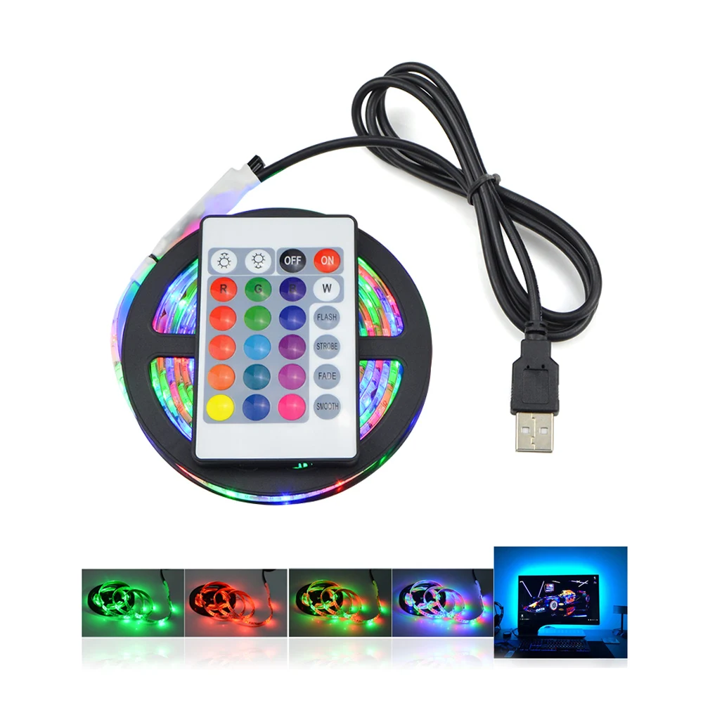 IP20 / IP65 Waterproof LED backlight Night Light children 5V colourful decor lamp 1m 5m RGB USB LED Strip Light Remote Control
IP20 / IP65 Waterproof LED backlight Night Light children 5V colourful decor lamp 1m 5m RGB USB LED Strip Light Remote Control