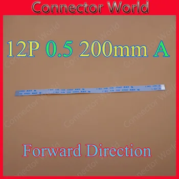 New FFC FPC 12pin flat flexible cable 0.5mm pitch 12 pin forward Length 200mm Width 6.5mm Ribbon 12p AWM 20624 80C 60V VW-1
New FFC FPC 12pin flat flexible cable 0.5mm pitch 12 pin forward Length 200mm Width 6.5mm Ribbon 12p AWM 20624 80C 60V VW-1