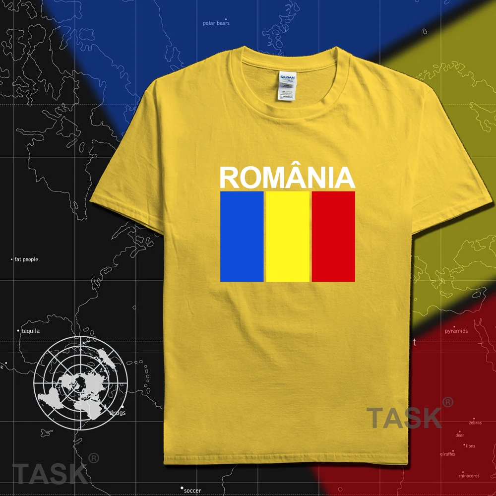 Image Romania Fans t shirt men t shirt gym suit cotton fitness tees footballes basketballes Euro ROMANA 2016 Romanian flags RO fitness