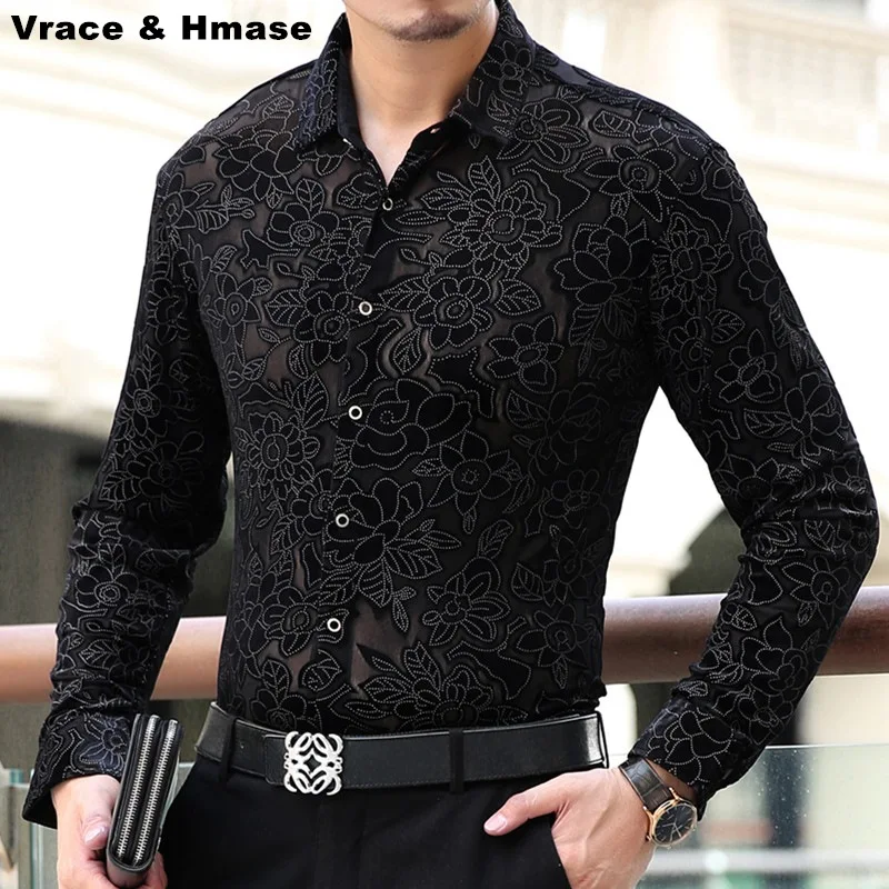 Soft and comfortable gold velvet hollow boutique long-sleeved shirt 2017 Spring&Autumn new natural silk quality men shirt S-4XL
Soft and comfortable gold velvet hollow boutique long-sleeved shirt 2017 Spring&Autumn new natural silk quality men shirt S-4XL
