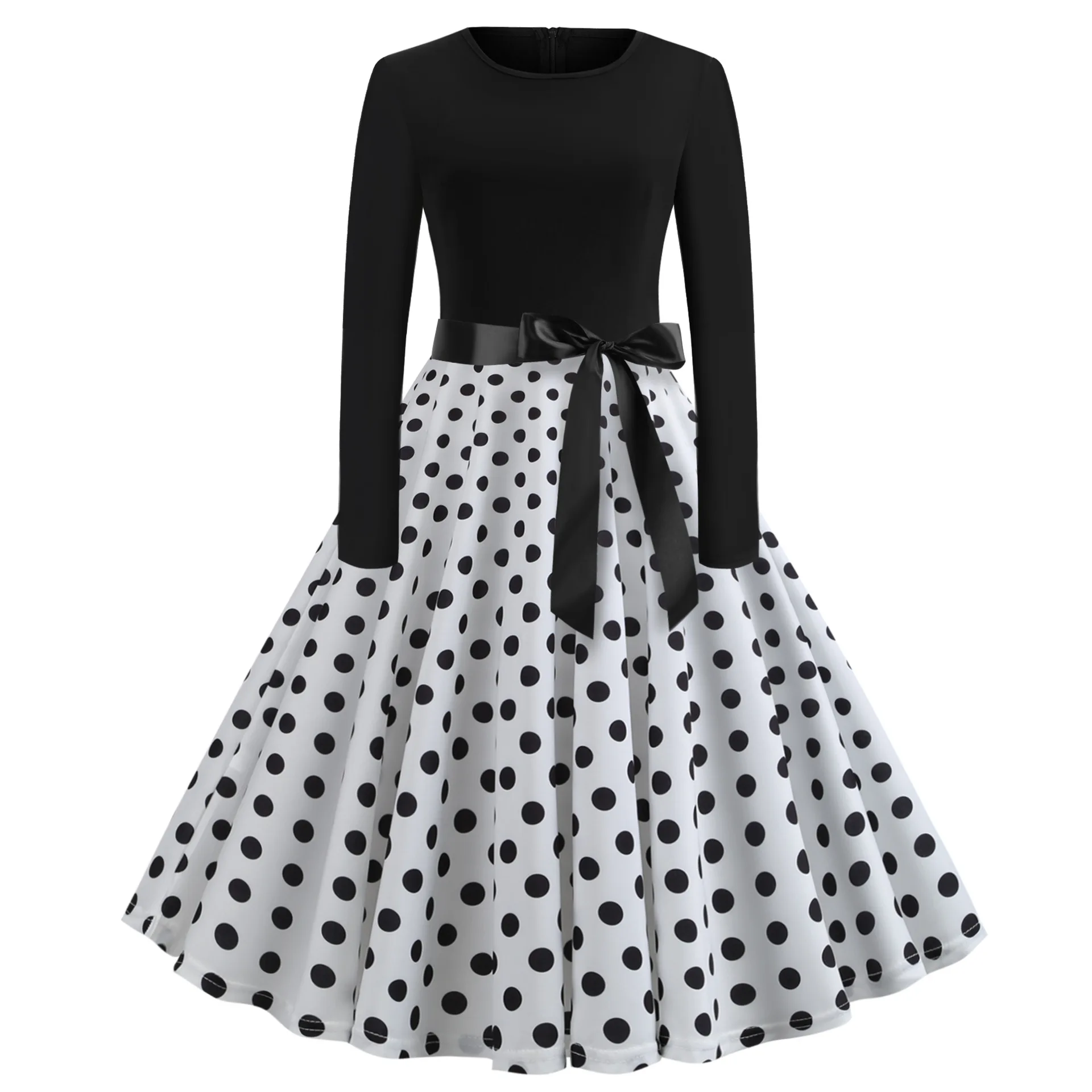 Polka Dot Dress A Line Dress Bandage Office Party Women Ladies Spring Dresses High Waist Black White Long Sleeve Robe Vintage
Polka Dot Dress A Line Dress Bandage Office Party Women Ladies Spring Dresses High Waist Black White Long Sleeve Robe Vintage