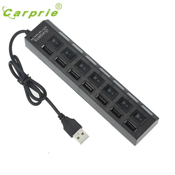 CARPRIE MotherLander 7 Ports LED USB 2.0 Adapter Hub Power on/off Switch For PC Laptop BK Jan16
CARPRIE MotherLander 7 Ports LED USB 2.0 Adapter Hub Power on/off Switch For PC Laptop BK Jan16