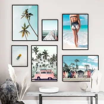 Bus Sea Beach Girl Palm Tree Landscape Wall Art Canvas Painting Nordic Posters And Prints Wall Pictures For Living Room Decor
Bus Sea Beach Girl Palm Tree Landscape Wall Art Canvas Painting Nordic Posters And Prints Wall Pictures For Living Room Decor