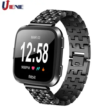 For Fitbit Versa Smart Watch Band Metal Watch Strap Bracelet Wristband Replacement Watchband with Rhinestone for Fitbit Versa
For Fitbit Versa Smart Watch Band Metal Watch Strap Bracelet Wristband Replacement Watchband with Rhinestone for Fitbit Versa