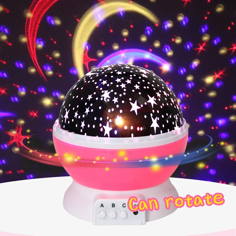 Novelty Luminous Toys LED Light Romantic Starry Sky Projector Battery USB Night Light Creative Birthday Kids Toys For Children (5)