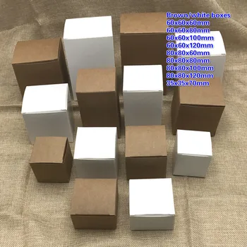 50pcs In/ 9sizes Brown/white Kraft Paper Gift Box 6/8x8x12cm For Cosmetic Bottle Jar, Valves Tubes Craft Candle Packing Boxes
50pcs In/ 9sizes Brown/white Kraft Paper Gift Box 6/8x8x12cm For Cosmetic Bottle Jar, Valves Tubes Craft Candle Packing Boxes