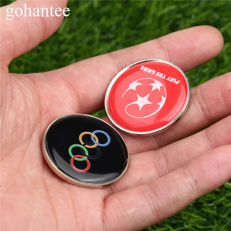 Image gohantee 2pcs Soccer Accessories Soccer Referee Selected Edges Toss Coins Table Tennis   Football Matches Referees Double Sides