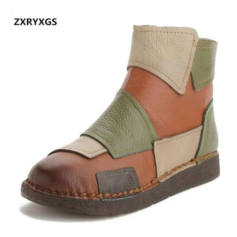 2018 Newest Autumn Spell Color Retro Soft Real Leather Boots Martin Boots Flat Handmade Comfort Fashion Shoes Women Shoes Boots
2018 Newest Autumn Spell Color Retro Soft Real Leather Boots Martin Boots Flat Handmade Comfort Fashion Shoes Women Shoes Boots