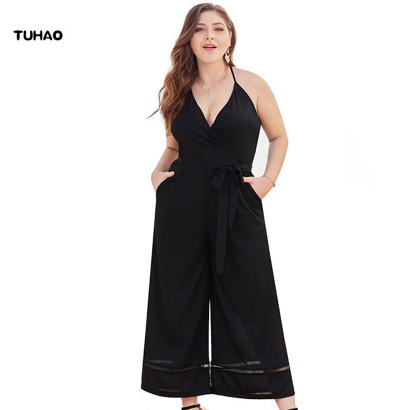 TUHAO Sexy Black Party Women Jumpsuit Plus Size 4XL 3XL Rompers Womens Fashion Elegant Sleeveless Summer Casual Overalls YD
TUHAO Sexy Black Party Women Jumpsuit Plus Size 4XL 3XL Rompers Womens Fashion Elegant Sleeveless Summer Casual Overalls YD