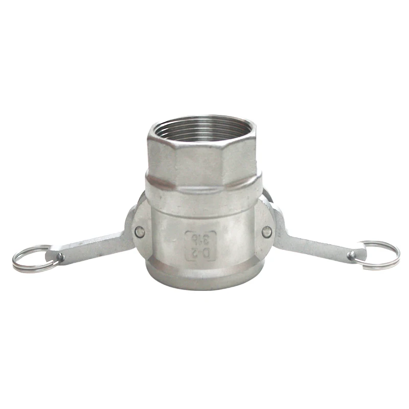 BSPT 1/2"-2" Type D Female CamLock Cam Groove Fitting with Male Pipe Threads SUS316 Max 250Psi Vavle
BSPT 1/2"-2" Type D Female CamLock Cam Groove Fitting with Male Pipe Threads SUS316 Max 250Psi Vavle