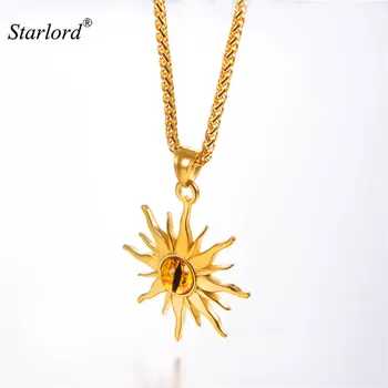Eye of Sauron Pendant Necklace Gold/Stainless Steel Monster Evil Eye Jewelry Eye of Flame Sun Flower Necklace GP3244
Eye of Sauron Pendant Necklace Gold/Stainless Steel Monster Evil Eye Jewelry Eye of Flame Sun Flower Necklace GP3244