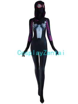 2017 Black Venom Symbiote Gwen Cosplay Costume Adult Kids Halloween Costume Zentai Suit
2017 Black Venom Symbiote Gwen Cosplay Costume Adult Kids Halloween Costume Zentai Suit
