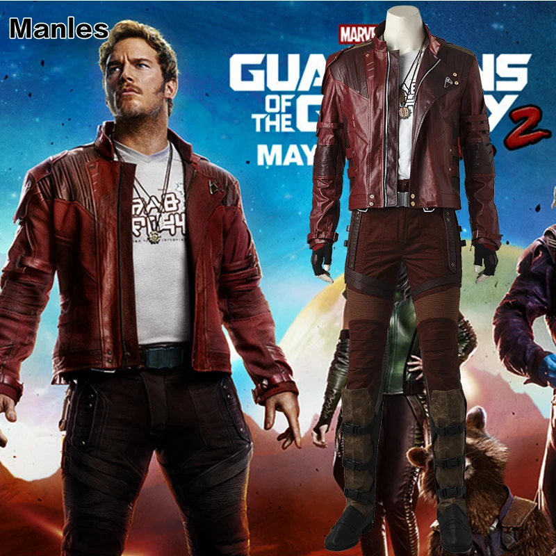 Guardians of The Galaxy 2 Cosplay Star-Lord Peter Jason Quill Costume Superhero Outfit Halloween Adult Men Jacket Boots Tailored
Guardians of The Galaxy 2 Cosplay Star-Lord Peter Jason Quill Costume Superhero Outfit Halloween Adult Men Jacket Boots Tailored