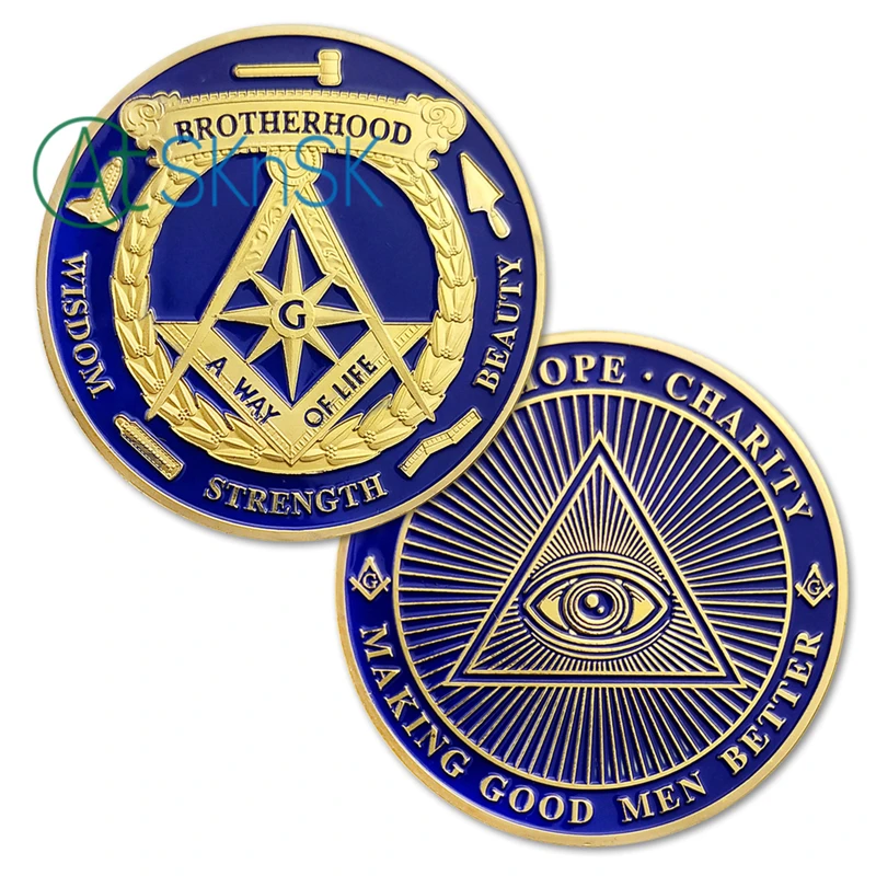 1-10pcs Masonic All-seeing Eye gold coins Freemason commemorate coin United States Brotherhood challenge coins collectibles gift
1-10pcs Masonic All-seeing Eye gold coins Freemason commemorate coin United States Brotherhood challenge coins collectibles gift
