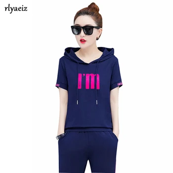 Rlyaeiz Korean Fashion 2 Piece Set Women Sporting Wear 2019 Autumn Casual Letter Striped T shirt + Calf-length Pants Tracksuit
Rlyaeiz Korean Fashion 2 Piece Set Women Sporting Wear 2019 Autumn Casual Letter Striped T shirt + Calf-length Pants Tracksuit