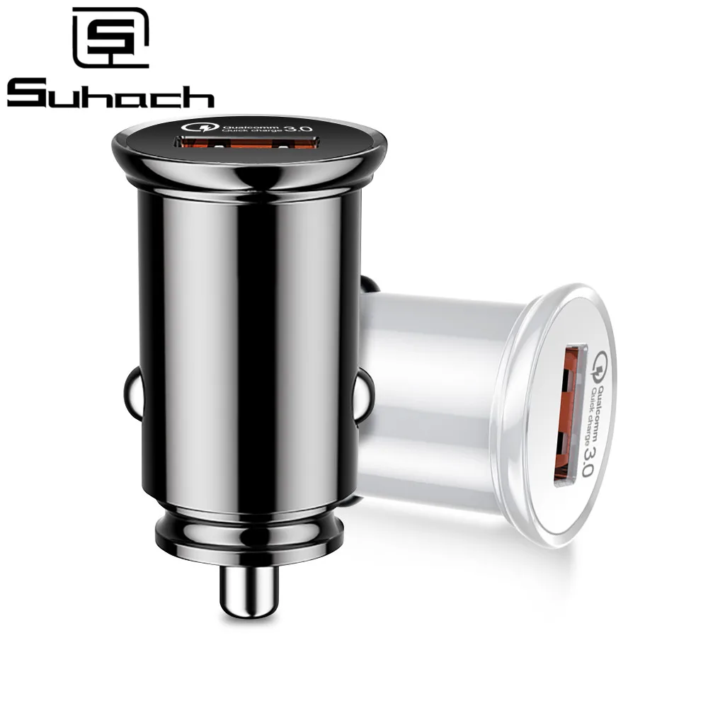 Suhach Mini USB Car Charger Quick Charge 3.0 Car Phone Charger for Xiaomi mi Samsung iPhone QC3.0 QC Fast Mobile Car Charging
Suhach Mini USB Car Charger Quick Charge 3.0 Car Phone Charger for Xiaomi mi Samsung iPhone QC3.0 QC Fast Mobile Car Charging