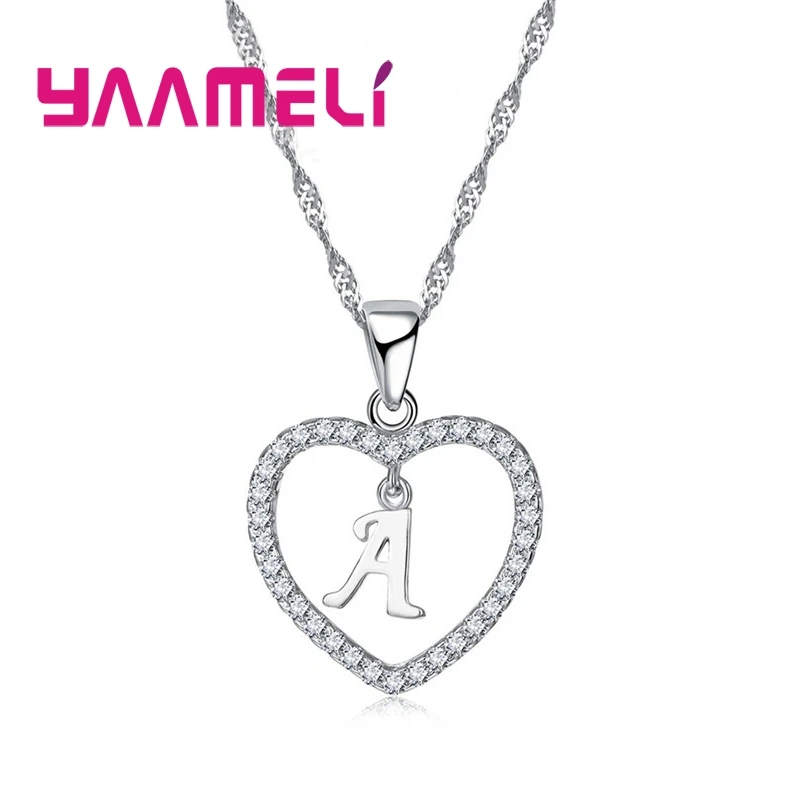 925 Sterling Silver Cute Heart Statement Letter Necklace For Women Girls Valentines Day Gift Fashion Jewelry Wholesale
925 Sterling Silver Cute Heart Statement Letter Necklace For Women Girls Valentines Day Gift Fashion Jewelry Wholesale