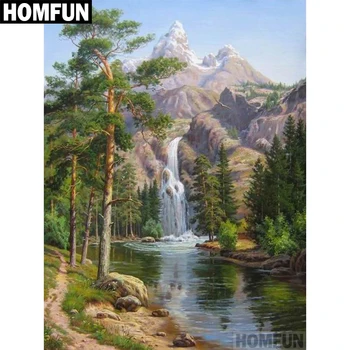 HOMFUN Full Square/Round Drill 5D DIY Diamond Painting "Mountain waterfall" 3D Embroidery Cross Stitch 5D Home Decor A00693
HOMFUN Full Square/Round Drill 5D DIY Diamond Painting "Mountain waterfall" 3D Embroidery Cross Stitch 5D Home Decor A00693